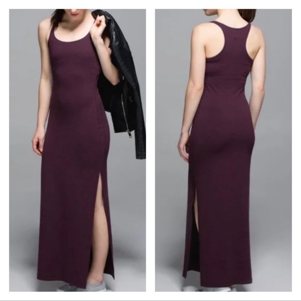 Lululemon refresh maxi dress 4 maroon